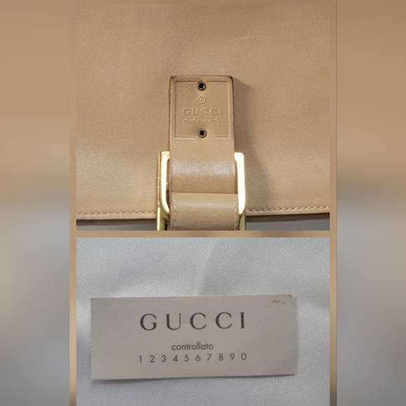 Gucci Leather Shoulder Bag with Gold Hardware - Picture 12 of 16